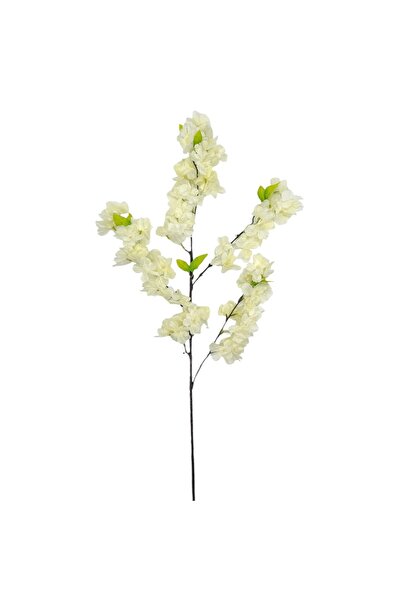 AFO Τεχνητό Κλαδί Κερασιάς με Φύλλα, 3 Κλαδιά, Χρώμα Ελεφαντόδοντου