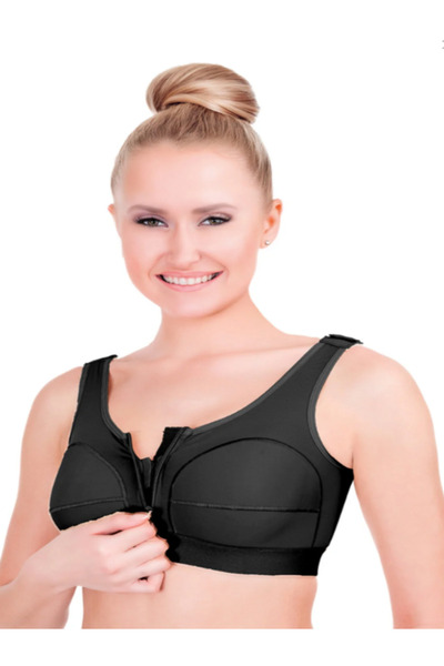 VEKTÖR MEDİKAL POST OPERATİF SÜTYEN SİYAH (FERMUARLI) GÖĞÜS OPERASYONU SONRAS...