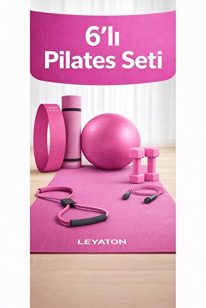 Leyaton Tüm Vücut Fitnessı İçin İdeal Pilates Seti - Mindere, Dambıla ve Daha Fazlasına Sahip!
