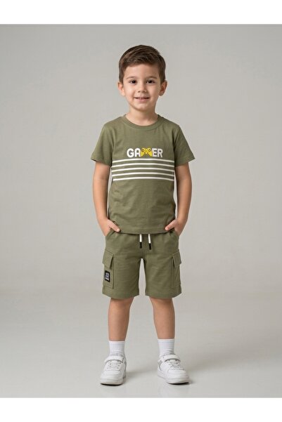 yavrucak life Σετ χτενισμένων βαμβακερών ρούχων 2 τεμαχίων για αγόρια