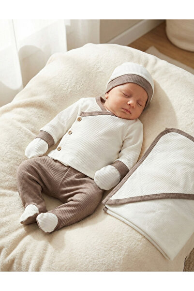 MiniKids Βρεφικό σετ 7 τεμαχίων, Μάρεκ, λευκό-γκρι