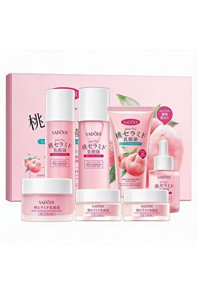 SADOER Σετ Δώρου Περιποίησης Επιδερμίδας με Μέλι και Ροδάκινο, 6 Τεμαχίων
