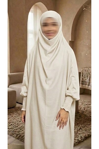 ISHRAQAT AL-AMAL جلباب أو حجاب أو عبايه إسلامي بقطعتين وبمطاط باليد متعدد الالوان وبنقاب طبقات وقصه كلوش
