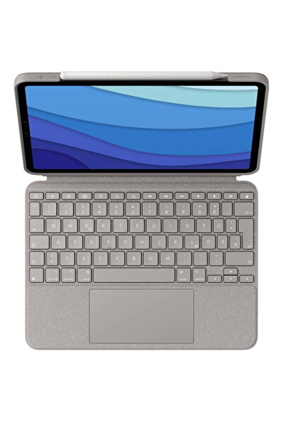 logitech Folio Touch Keyboard Case 920-010256 Sand for iPad Pro 11 inch (1st/...