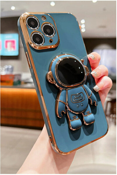 Lionix iPhone 14 Pro Max Uyumlu Kılıf Parlak Standlı Kapak Yeşil