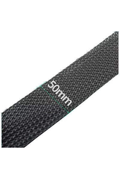 OEM Black PET sleeve for cable protection, 50mm