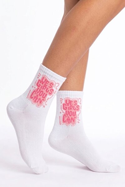 Esinti Calligraphy Themed Cotton Socks Colorful Women's Men's Teen College So...