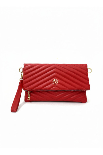 Sanmorris Γυναικεία τσάντα χιαστί με καπιτονέ σχέδιο από συνθετικό δέρμα, με ...