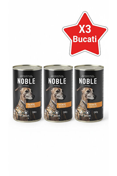 NOBLE Κονσέρβα τροφής για ενήλικους σκύλους με κοτόπουλο και λαχανικά 1240γρ ...