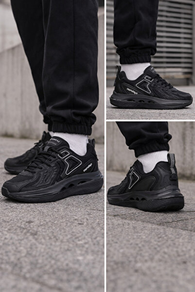 Ayakkabı Vakti Εξαιρετικά άνετα μαύρα ανδρικά αθλητικά παπούτσια – Καθημερινά...