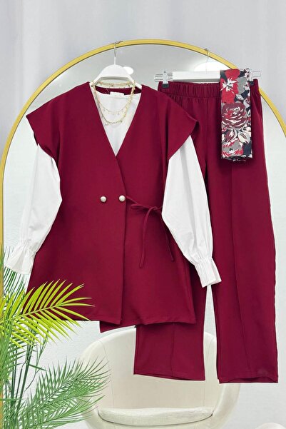 VOLT CLOTHİNG ΣΕΤ ΓΙΛΕΚΟΥ ΜΕ ΔΕΣΜΕΥΣΕΙΣ ΣΤΟ ΛΟΧΟ ΤΗΣ ΠΛΑΪΝΗΣ ΠΡΟΣΟΨΗΣ