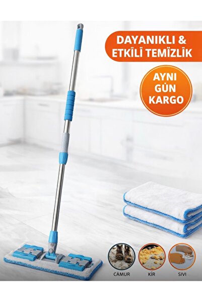 Silkyreal Mop Set Mandallı Çok Amaçlı Temizlik Mopu