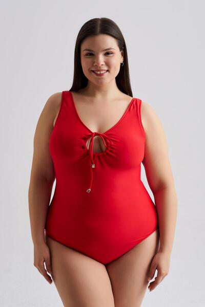 AQUAVİVA Γυναικείο μαγιό μεγάλου μεγέθους Viviana με ρυθμιζόμενο μπροστινό μέ...