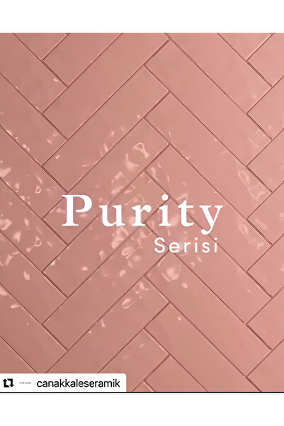 ÇANAKKALE SERAMİK Rp-3796 Purity Pembe 7,5x30