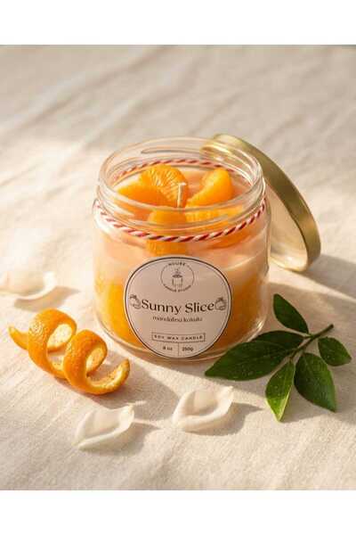 Noure Candle Studio Sunny Slice Mandalina Kokulu Mandalina Dilimli Dekoratif ...