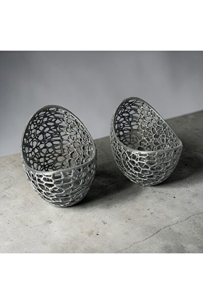 Major Hobi Modern Tealight Mumluk 3D Baskı Dekoratif Mumluk 12x12 cm Şık Masa...