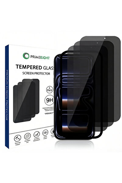 PRIMEEIGHT [3PCS] Apple iPhone 17 Pro Privacy Screen Protector 6.5 Inch