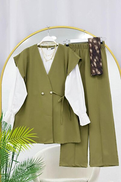 VOLT CLOTHİNG ΣΕΤ ΓΙΛΕΚΟΥ ΜΕ ΔΕΣΜΕΥΣΕΙΣ ΣΤΟ ΛΟΧΟ ΤΗΣ ΠΛΑΪΝΗΣ ΠΡΟΣΟΨΗΣ