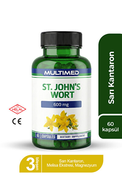 Multimed St. John’s Wort Sarı Kantaron – Melisa Yaprağı ve Magnezyum – 60 Kapsül