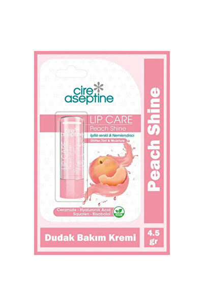 CIRE ASEPTINE Lip Care Peach Shine Renkli Dudak Bakım Kremi