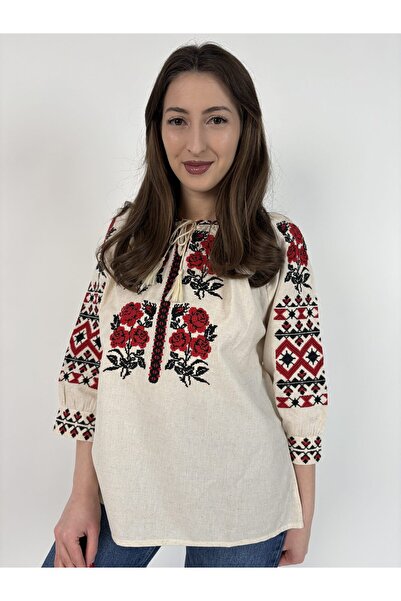 OEM Bluză tradițională de damă TM2176 *Motive florale*