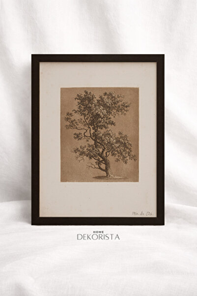 HOME DEKORİSTA Βίντατζ Τραπέζι με σχέδιο δέντρου ΧΩΡΙΣ ΓΥΑΛΙ, για διακοσμητές...