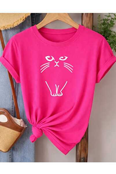 Pink Sky Premium Oversize T-Shirt 100% Βαμβάκι Unisex Άνετη Εφαρμογή Τάση Νέα...