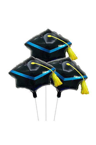 Choice1 Other 3pcs 3pcs Grad Doctoral Cap Balloons Regalia ap Balloon 2026 Gr...