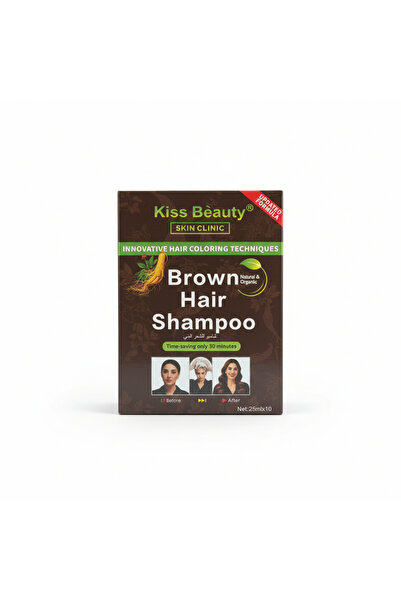 Kiss Beauty Καφέ Σαμπουάν Τονωτικό 10 Φακελάκια