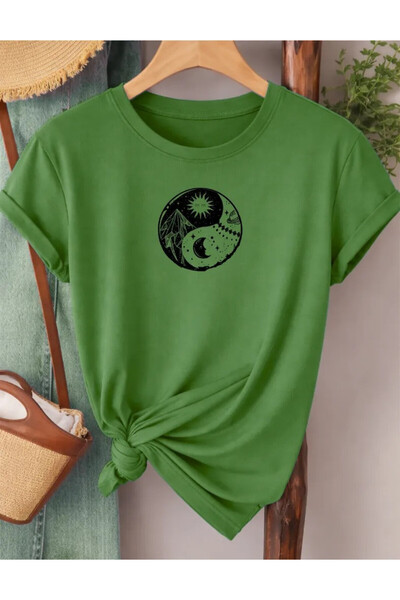 Pink Sky Premium Oversize T-Shirt 100% Βαμβάκι Unisex Άνετη Εφαρμογή Τάση Νέα...