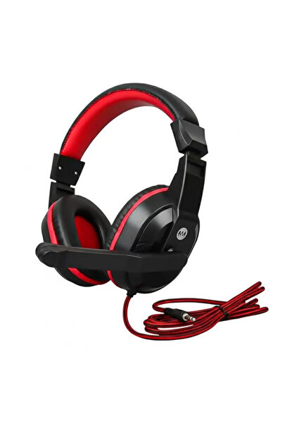Genel Markalar Hello 3.5 Mm Stereo Kablolu Ledli Mikrofonlu Siyah Gaming Oyun...