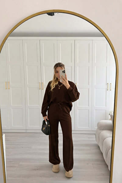 BayBayan Women's Modal Long Sleeve Casual Loose Pants Tracksuit Set