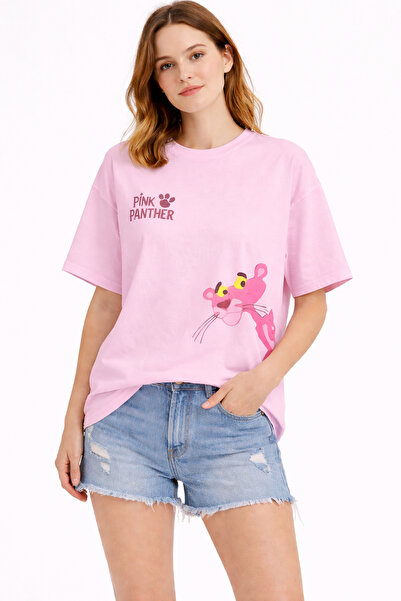 ArtYus Tricou oversize unisex cu imprimeu Pink Panther – Tricou din bumbac în...