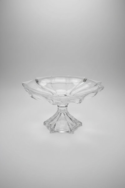 İpek Porselen Glass Footed Plate 31X17 cm – Stylish Presentation and Decorati...