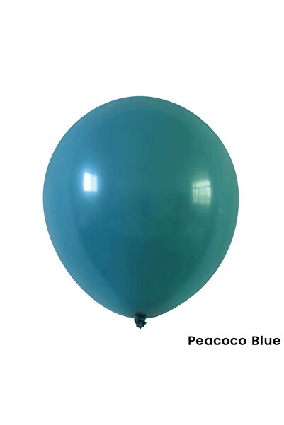 Baloane De Poveste Set de 5 Baloane Jumbo din Latex 46 cm - Albastru Păun