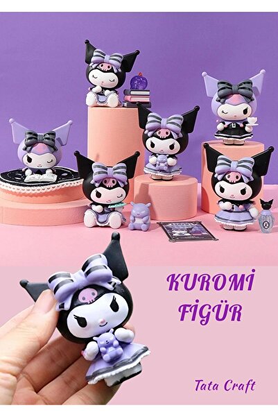 TATA CRAFT Sanrio Karakter Figür 1 Adet Oyuncak Masa Üzeri Figür 8cm Anime Ku...