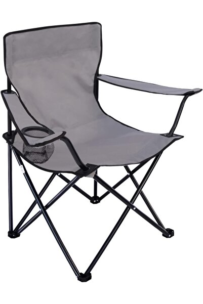 Primo كرسي تخييم قابل للطي مع مساند للذراعين وحامل أكواب