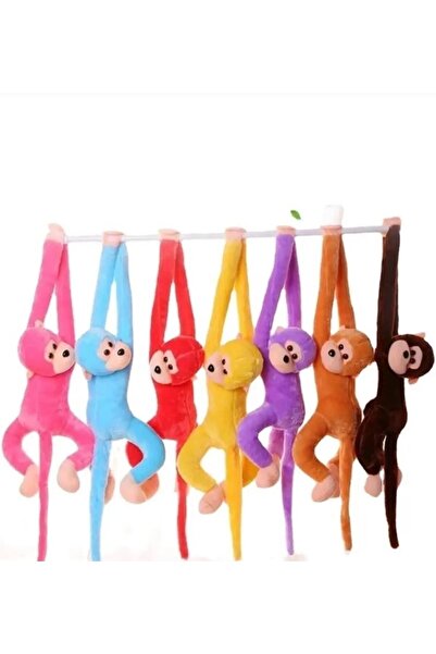 IŞILTI DURAĞI PELUŞ MAYMUN BİRBİRİNE YAPIŞAN ELLERİYLE EN İYİ UYKU ARKADAŞI