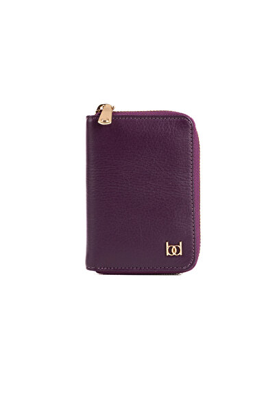 BAYDERİ Monisi Zipper Wallet Purple