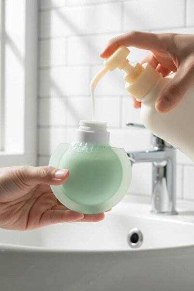 Bereketli Store Θήκη σαπουνιού τσέπης από τιρκουάζ σιλικόνη |   Φορητό μπουκά...