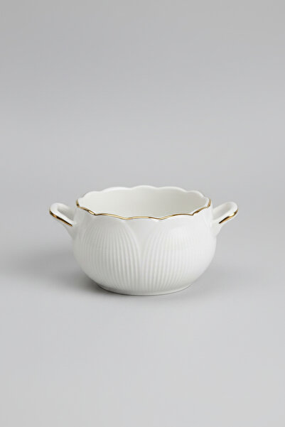 İpek Porselen 10 Cm Kulplu Porselen Kase Yaldızlı 2 Kişilik – Modern Ve Dekor...