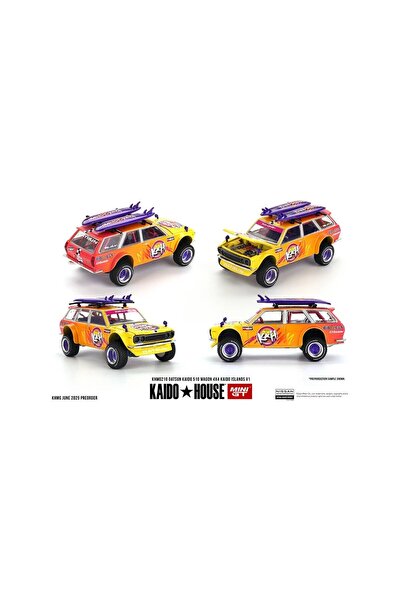 mini gt 1/64 Kaidohouse Datsun Kaıdo 510 Wagon 4X4 Kaido Islands V1 Khmg210