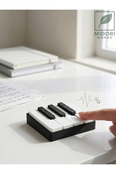 MidoriWorks Midori Works Piyano Tasarımlı Clicker Oyuncak - ASMR Mekanik Fidg...