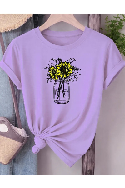 Pink Sky Premium Oversize T-Shirt 100% Βαμβάκι Unisex Άνετη Εφαρμογή Τάση Νέα...