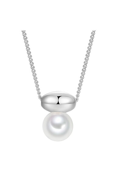Lulu & Jane Perlenhalskette Kette mit Anhänger Glasperle weiß