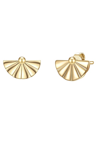 Lulu & Jane Modeschmuckohrstecker Ohrstecker gelbgold