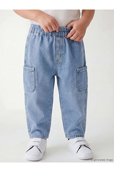 LC Waikiki Loose Fit Erkek Bebek Kargo Jean Pantolon
