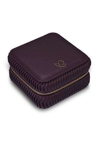 Glanzstücke München Reisetäschchen Schmuck-Reisetäschchen Kunstleder bordeaux...