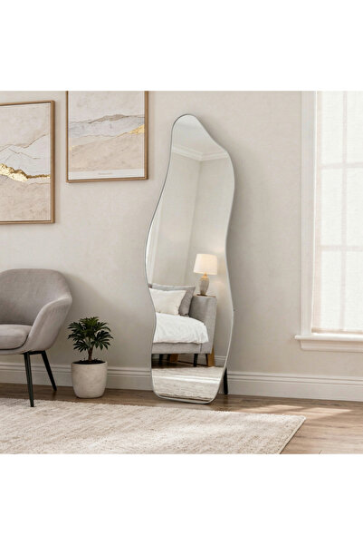 Ebticar Full-Length Silver Mirror – Elegant Shine That Expands Your Room (170...