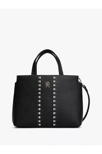 Tommy Hilfiger Timeless Mini Satchel Black Women's Shoulder Bag